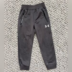 Under Armour Kids' Gray Jogger Pants 4T Zipper Pockets